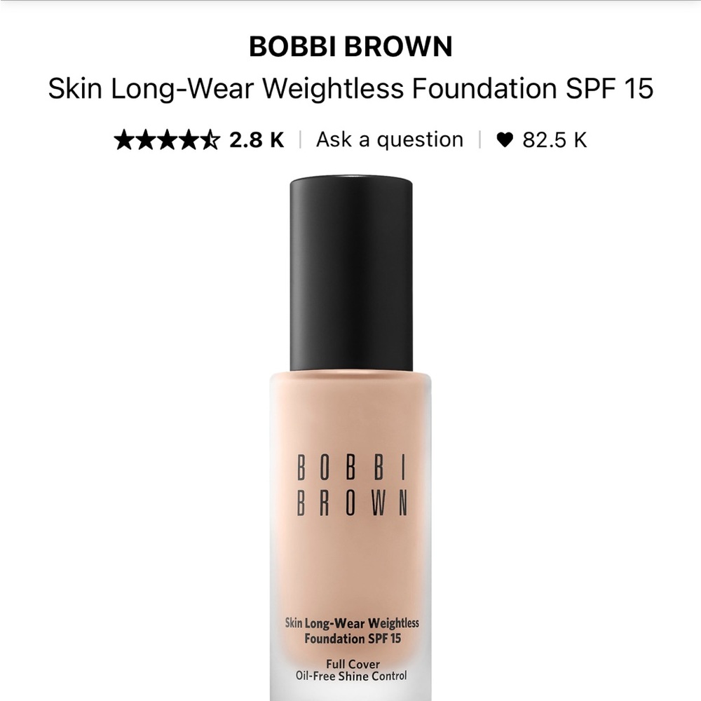 Bobbi Brown Skin Long Wearing Weightless Foundation